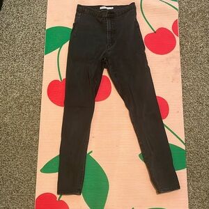 Black Super Skinny Levi Jeans